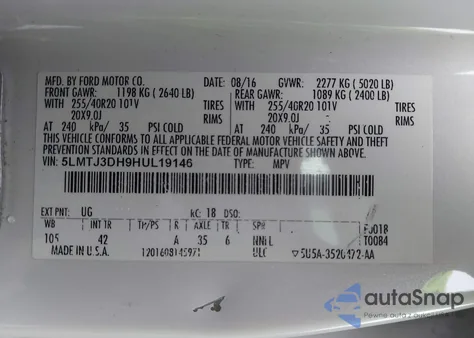 2017 Lincoln Mkc Reserve z USA, uszkodzony, nr VIN 5LMTJ3DH9HUL19146